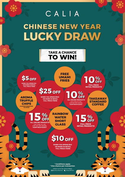 Calia 2022 Year of the Tiger Chinese New Year Draw